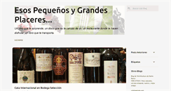 Desktop Screenshot of pequenosgrandesplaceres.blogspot.com