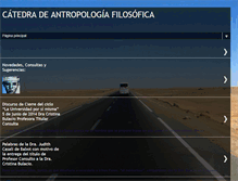 Tablet Screenshot of catedraantropologiafilosofica.blogspot.com