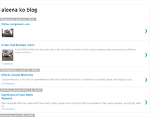 Tablet Screenshot of aleenakoblog.blogspot.com