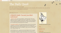 Desktop Screenshot of dailyquail.blogspot.com