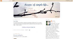 Desktop Screenshot of dreamsofsimplelife.blogspot.com