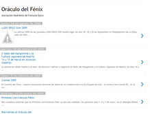 Tablet Screenshot of oraculofenix.blogspot.com