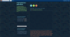 Desktop Screenshot of expropiacionpetrolera.blogspot.com