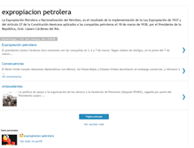 Tablet Screenshot of expropiacionpetrolera.blogspot.com