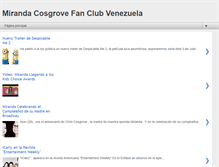 Tablet Screenshot of mirandacosgrovevzla.blogspot.com