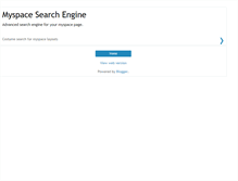 Tablet Screenshot of myspace-search.blogspot.com