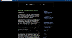 Desktop Screenshot of casusbelleepoque.blogspot.com