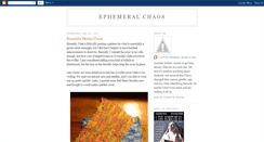 Desktop Screenshot of ephemeralchaos.blogspot.com