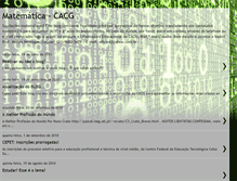 Tablet Screenshot of matematicacacg.blogspot.com