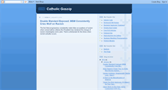 Desktop Screenshot of catholicgossip.blogspot.com