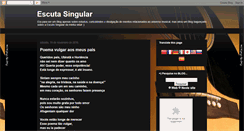 Desktop Screenshot of escutasingular.blogspot.com