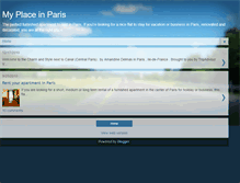 Tablet Screenshot of my-place-in-paris.blogspot.com