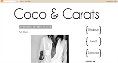 Desktop Screenshot of cocoandcarats.blogspot.com