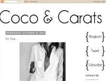 Tablet Screenshot of cocoandcarats.blogspot.com