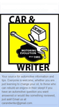 Mobile Screenshot of carandwriter.blogspot.com