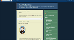 Desktop Screenshot of absolutedominion.blogspot.com