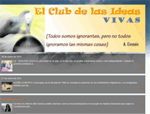 Tablet Screenshot of elclubdelasideasvivas.blogspot.com