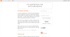 Desktop Screenshot of cuadernosdeaguamarina.blogspot.com
