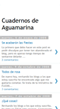 Mobile Screenshot of cuadernosdeaguamarina.blogspot.com