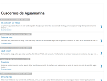 Tablet Screenshot of cuadernosdeaguamarina.blogspot.com