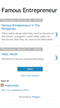 Mobile Screenshot of famousentrepreneurjoy.blogspot.com