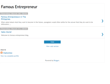 Tablet Screenshot of famousentrepreneurjoy.blogspot.com