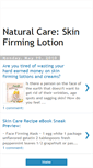 Mobile Screenshot of naturalskinfirmingcare.blogspot.com