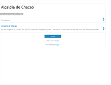 Tablet Screenshot of alcaldiadechacao.blogspot.com