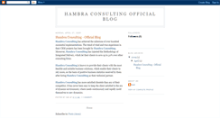 Desktop Screenshot of hambraconsulting.blogspot.com