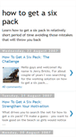 Mobile Screenshot of how-to-get-a-sixpack.blogspot.com