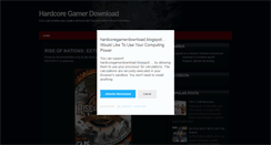 Desktop Screenshot of hardcoregamerdownload.blogspot.com