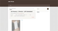 Desktop Screenshot of jobsportalpk.blogspot.com