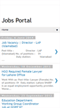 Mobile Screenshot of jobsportalpk.blogspot.com