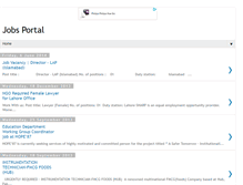 Tablet Screenshot of jobsportalpk.blogspot.com