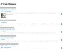 Tablet Screenshot of animalobscura.blogspot.com