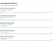 Tablet Screenshot of evidenceanecdotal.blogspot.com