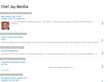 Tablet Screenshot of chefjaybonilla.blogspot.com