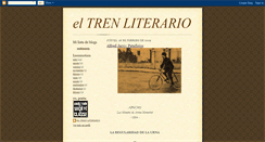 Desktop Screenshot of eltrenliterario.blogspot.com