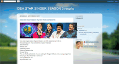 Desktop Screenshot of ideastarsingerseason5results.blogspot.com