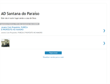 Tablet Screenshot of adsantanadoparaiso.blogspot.com