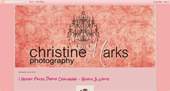 Desktop Screenshot of christinemarksphotography.blogspot.com