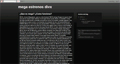 Desktop Screenshot of megaestrenosdivx.blogspot.com