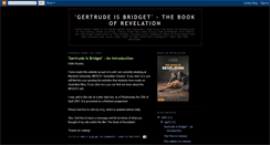 Desktop Screenshot of gertrudeisbridget.blogspot.com