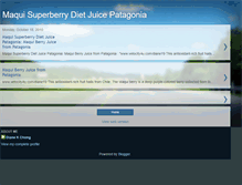 Tablet Screenshot of maquijuicepatagonia.blogspot.com