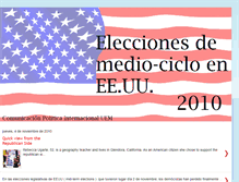 Tablet Screenshot of elecciones2010.blogspot.com