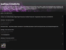 Tablet Screenshot of isasisacreativity.blogspot.com