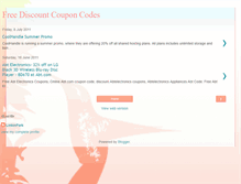 Tablet Screenshot of freeonlinetcouponcodes.blogspot.com