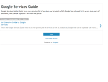 Tablet Screenshot of googleservicesguide.blogspot.com