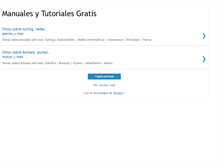 Tablet Screenshot of manualesytutorialesgratis.blogspot.com