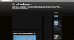 Desktop Screenshot of desktopaircraftwallpapers.blogspot.com